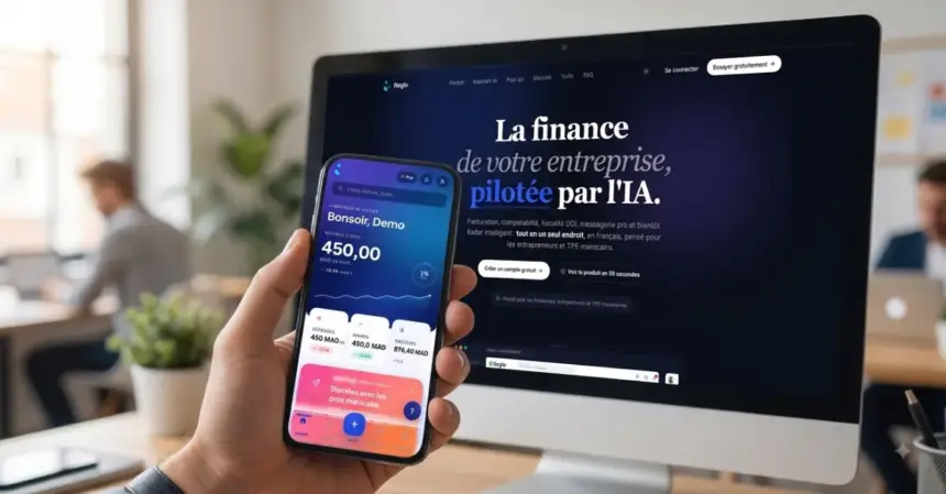Légende : Avec Reglo, la gestion financière et la conformité DGI 2026 deviennent accessibles en quelques clics depuis un smartphone.