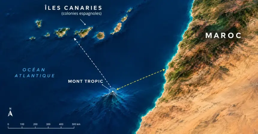La propagande espagnole pour voler le Mont Tropic Marocain