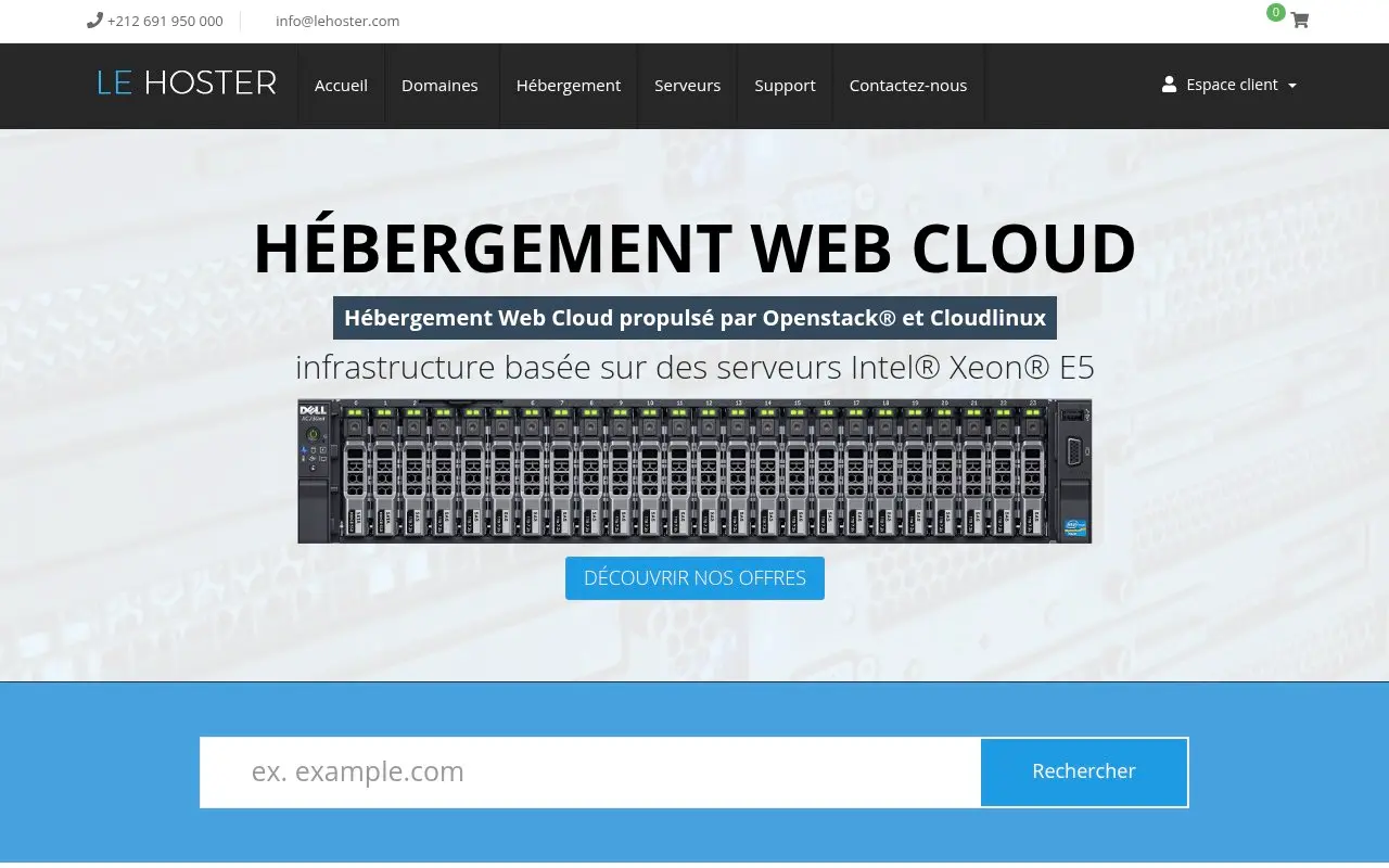 Le Hoster : Une solution cloud économique pour les projets web au Maroc