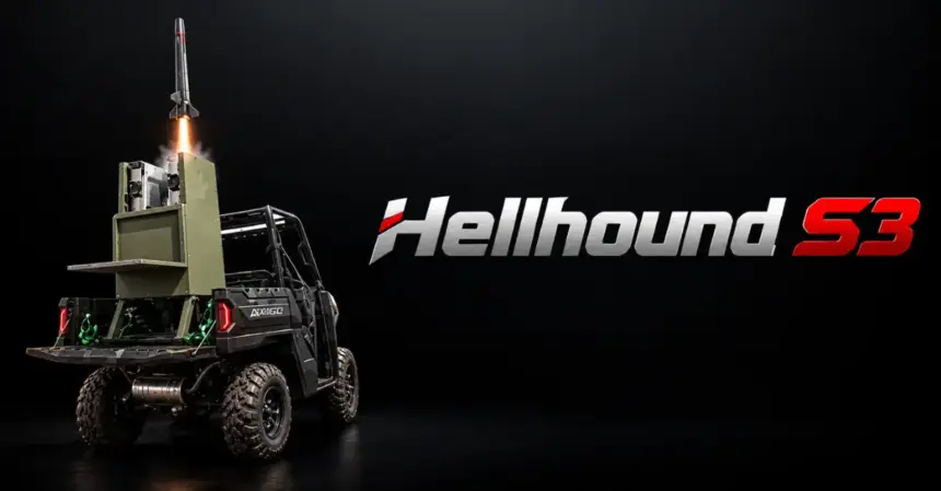 Hellhound S3, le drone à réaction imprimé en 3D qui se lance depuis un buggy