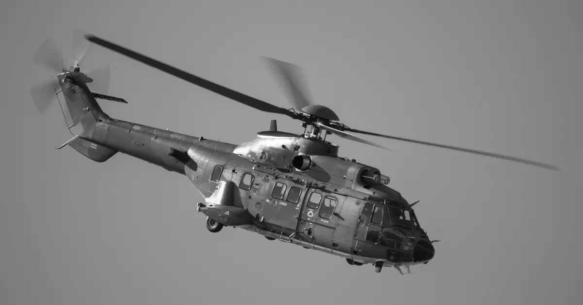 Hélicoptère français Super Puma