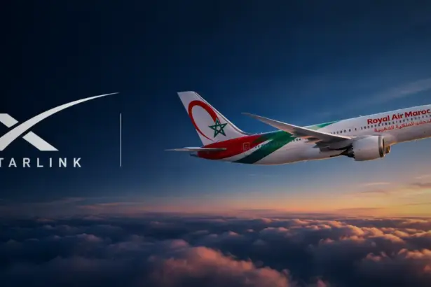 Wi-Fi Starlink à bord de Royal Air Maroc