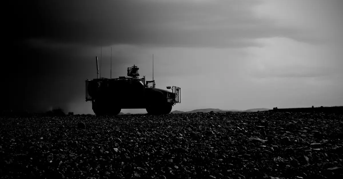 militaire voiture desert